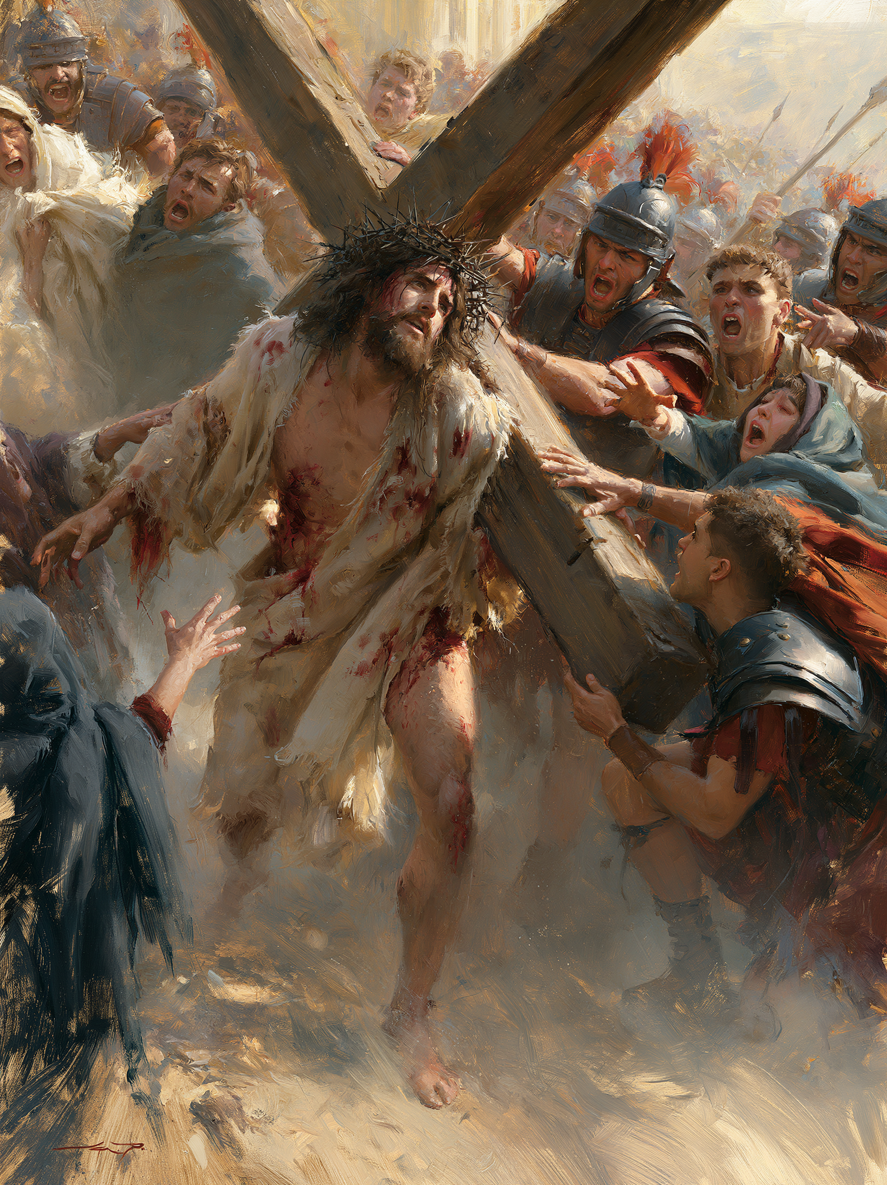 The Stations of the Cross - Explosion of movement · Portrait n° 6 — aperçu de la finition sélectionnée