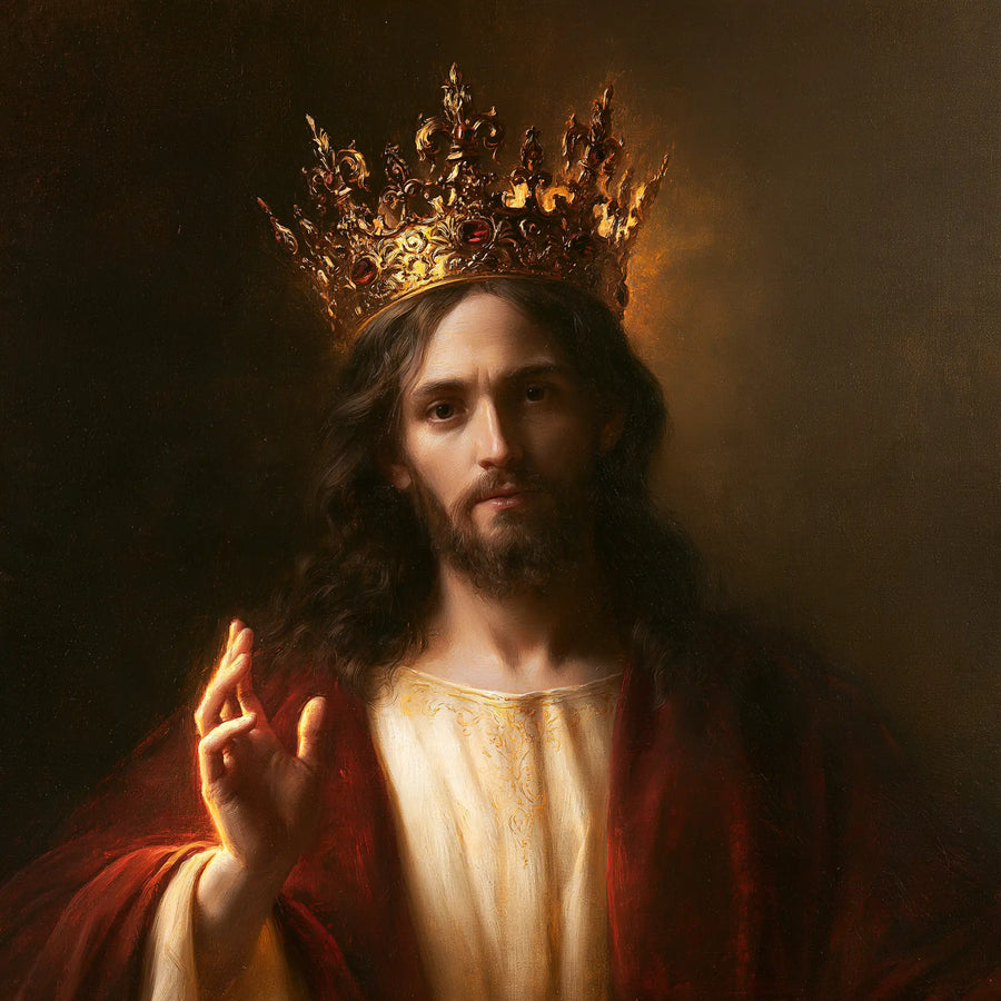 Jesus the King - Close Royal Portrait · Square n° 1