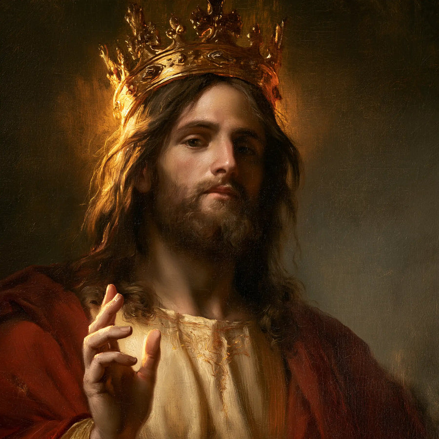 Jesus the King - Close Royal Portrait · Square n° 2