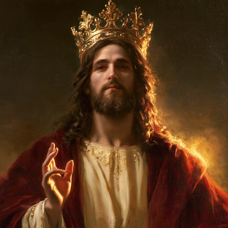 Jesus the King - Close Royal Portrait · Square n° 3