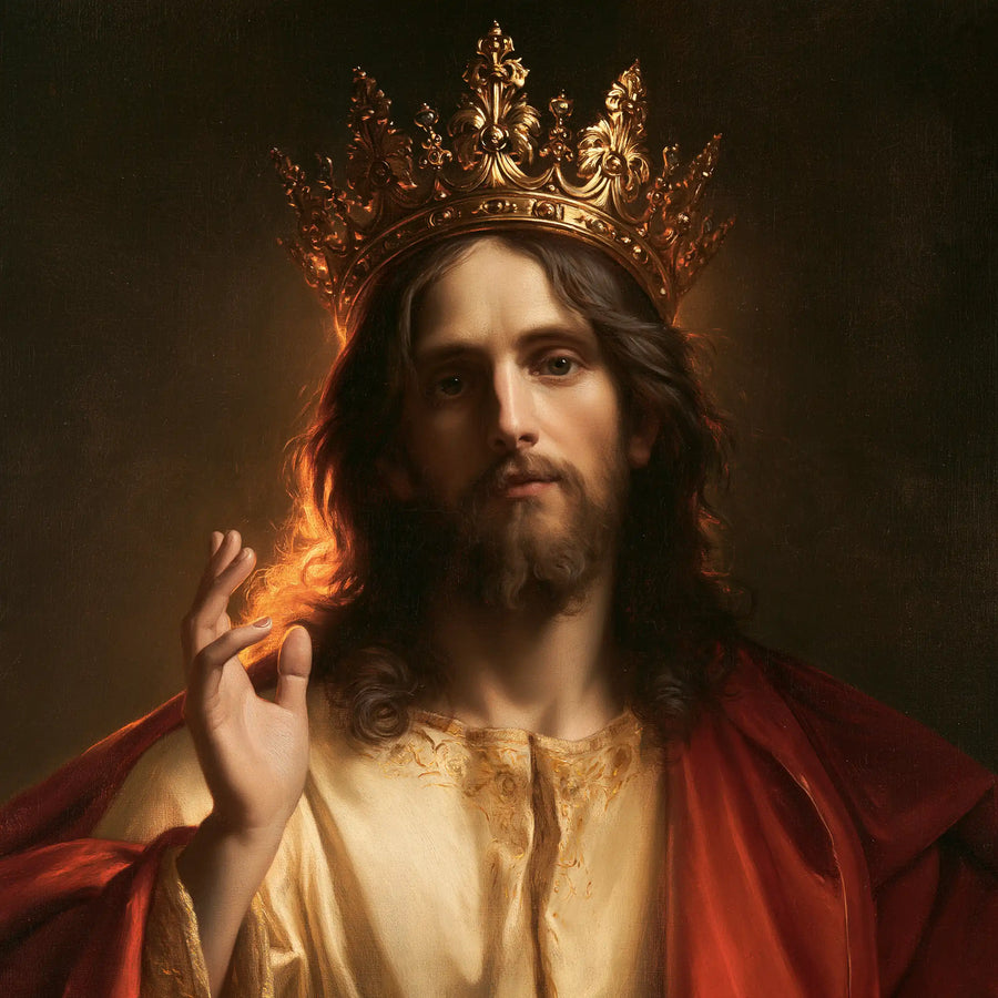 Jesus the King - Close Royal Portrait · Square n° 5