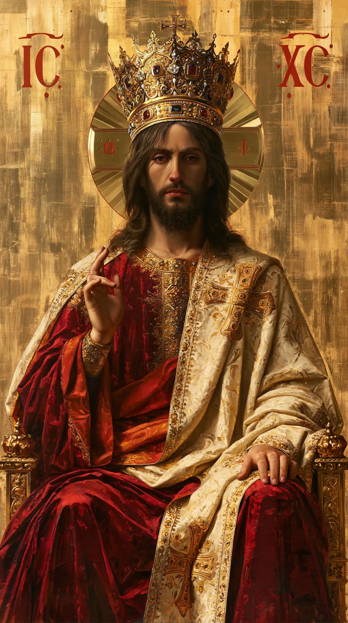 Jesus the King - Contemporary Byzantine · Portrait n° 3