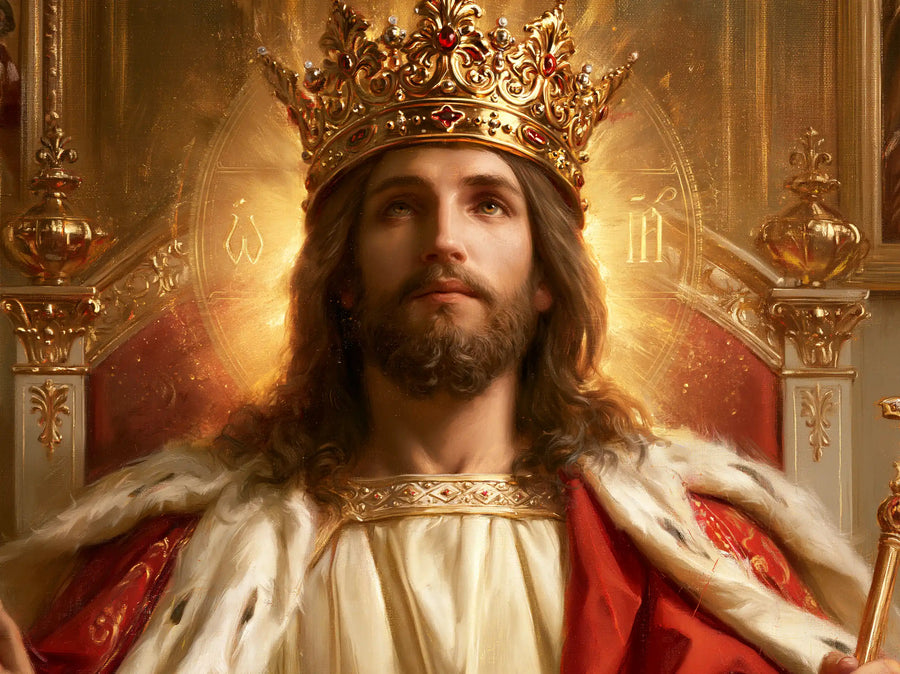 Jesus the King - Red, Ivory and Gold · Landscape n° 3