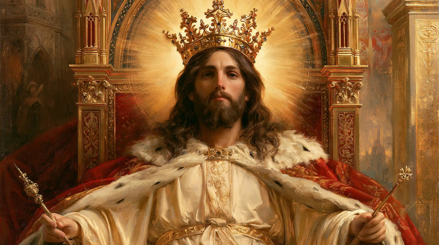Jesus the King - Red, Ivory and Gold · Landscape n° 15