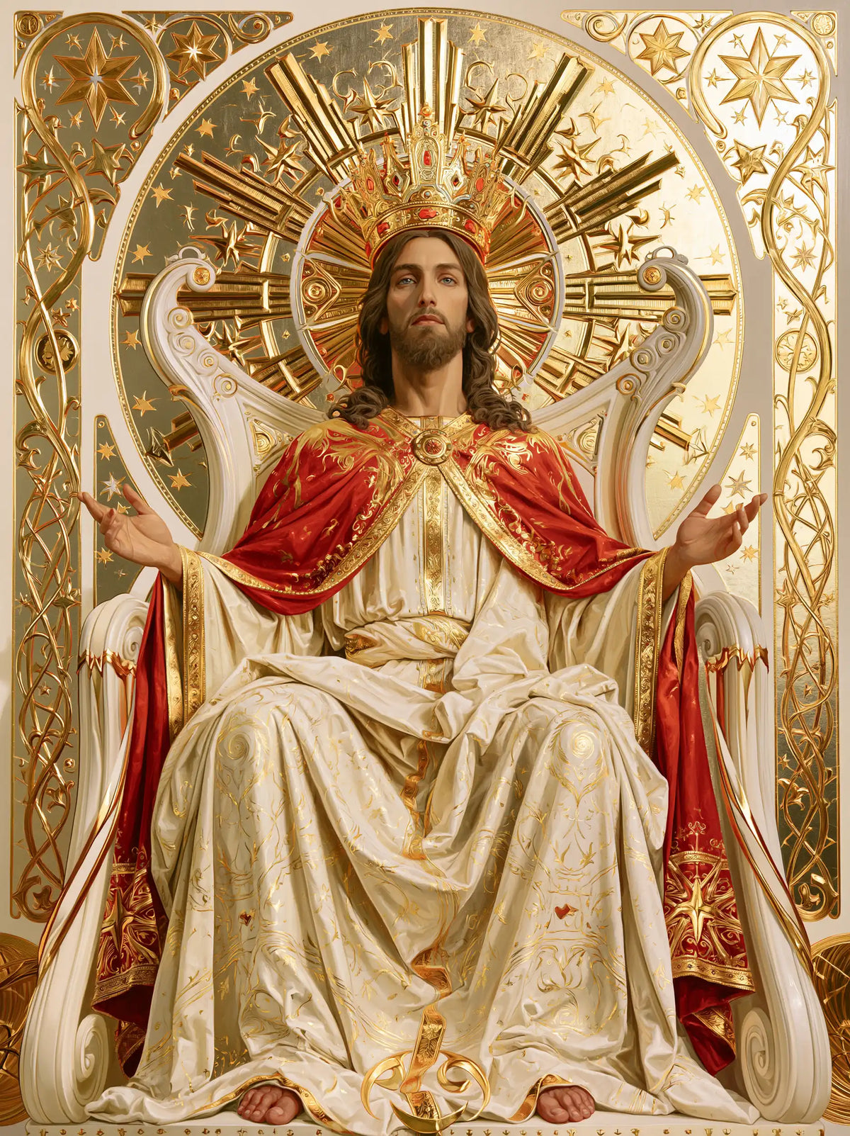 Jesus the King — The Throne with Ivory Wings