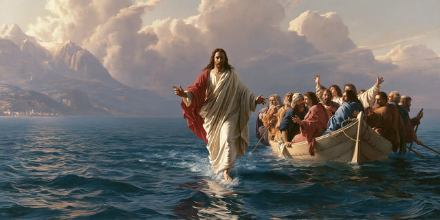 Jesus Walking on Water — The Presence upon the Quiet Waters of the Peaks