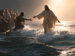 Jesus Walking on Water — A Hand’s Distance in the Light