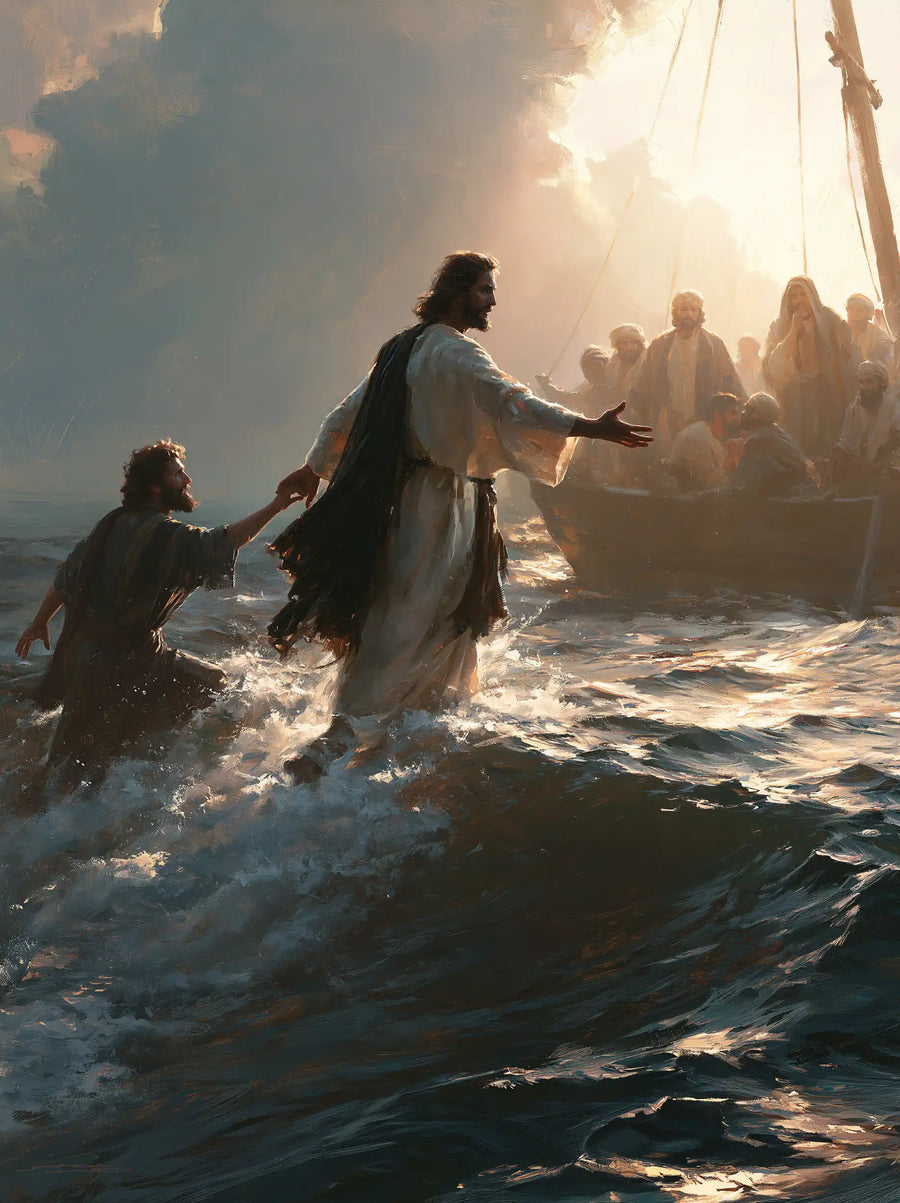 Jesus Walking on Water - Jesus Calls Peter · Portrait n° 12