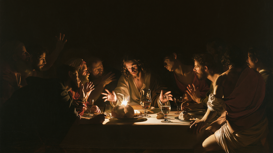 The Last Supper - Caravaggio - tenebrism n° 9