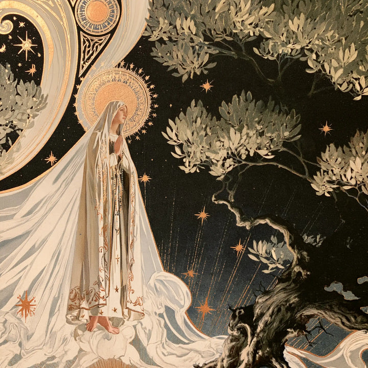 Our Lady of Fatima – Sacred Art Nouveau · Square no. 3