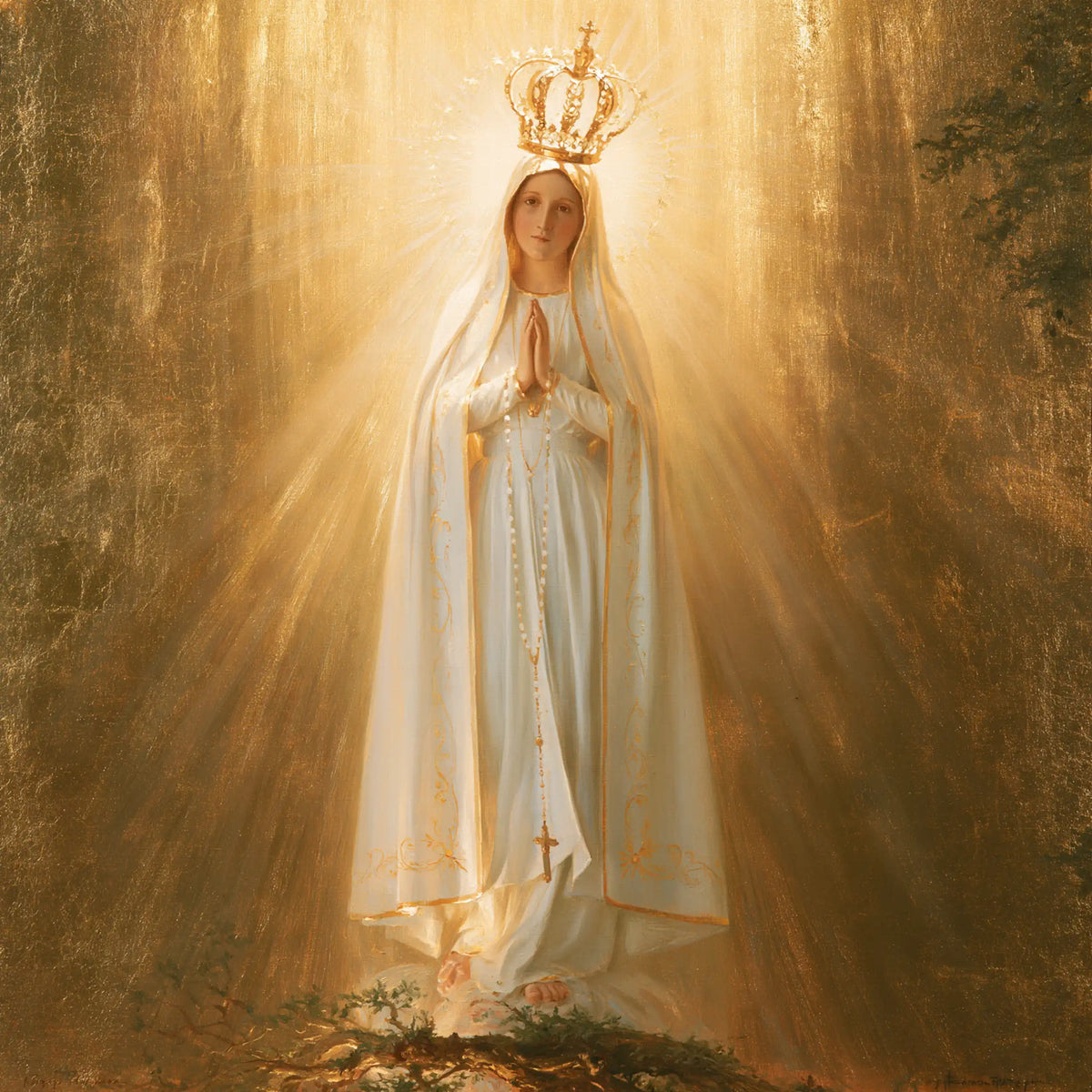 Our Lady of Fatima – Sacred Gold · Square no. 1