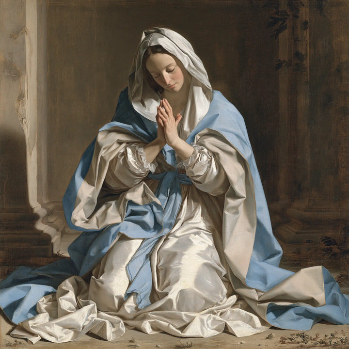 Virgin Mary in Prayer - Florentine Renaissance · Square n° 2
