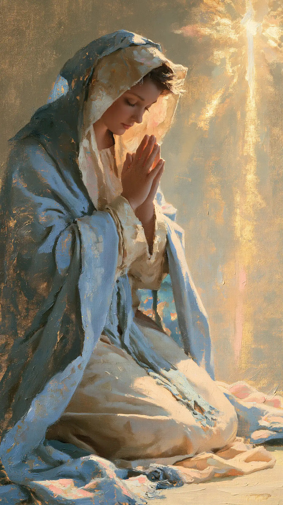 Virgin Mary in Prayer - Impressionist · Portrait n° 6