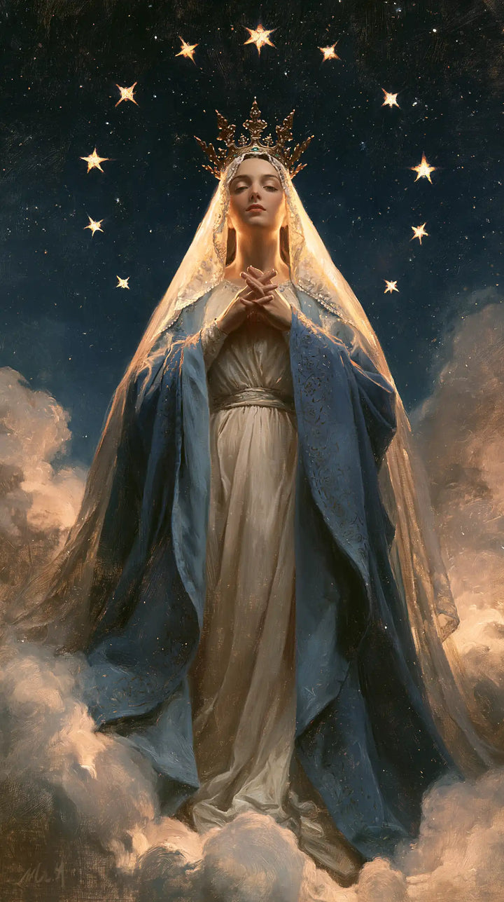 Mary, Queen of Heaven — Stillness Beneath the Crown of Stars