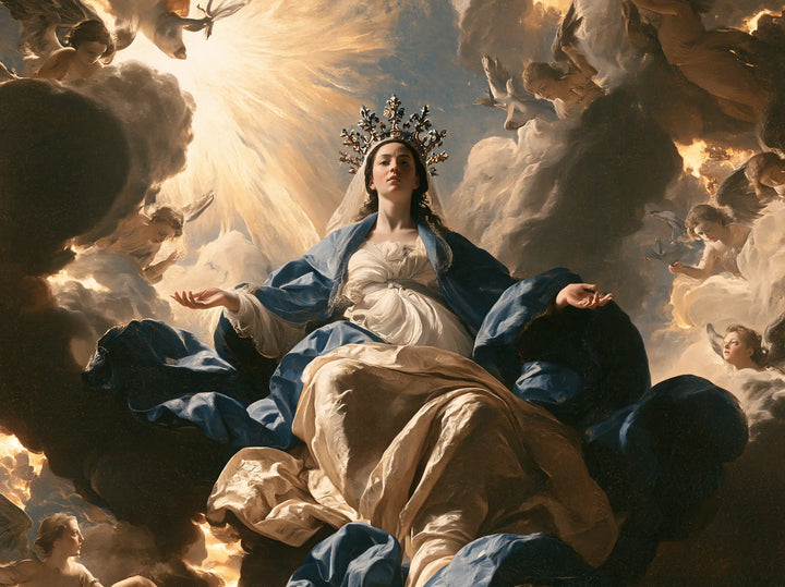 Mary, Queen of Heaven — Royal Repose in Slanting Rays