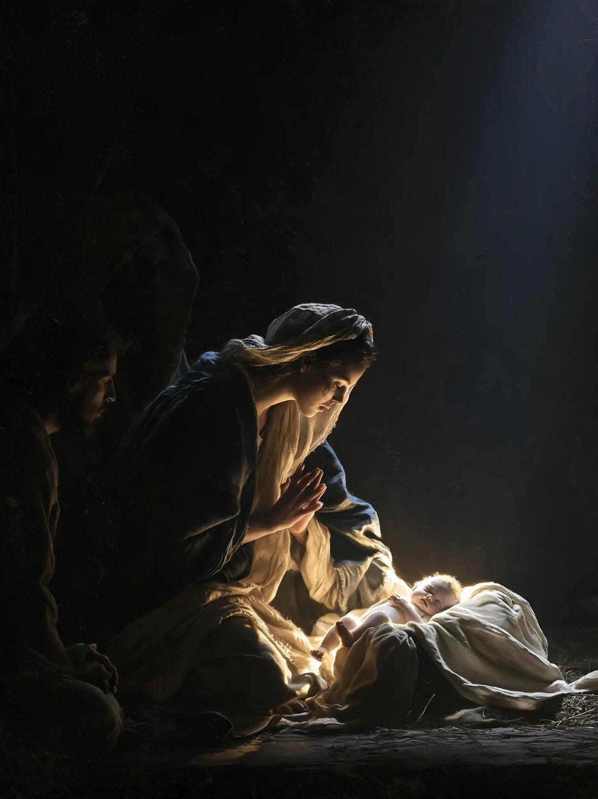 The Nativity — The Ray Upon the White Swaddling