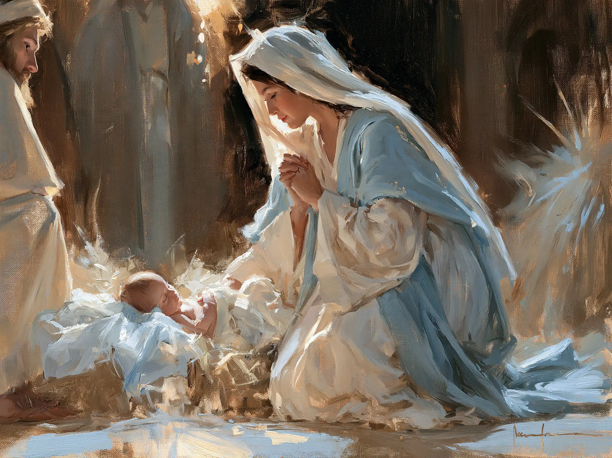 The Nativity — Reverence in Delicate Light
