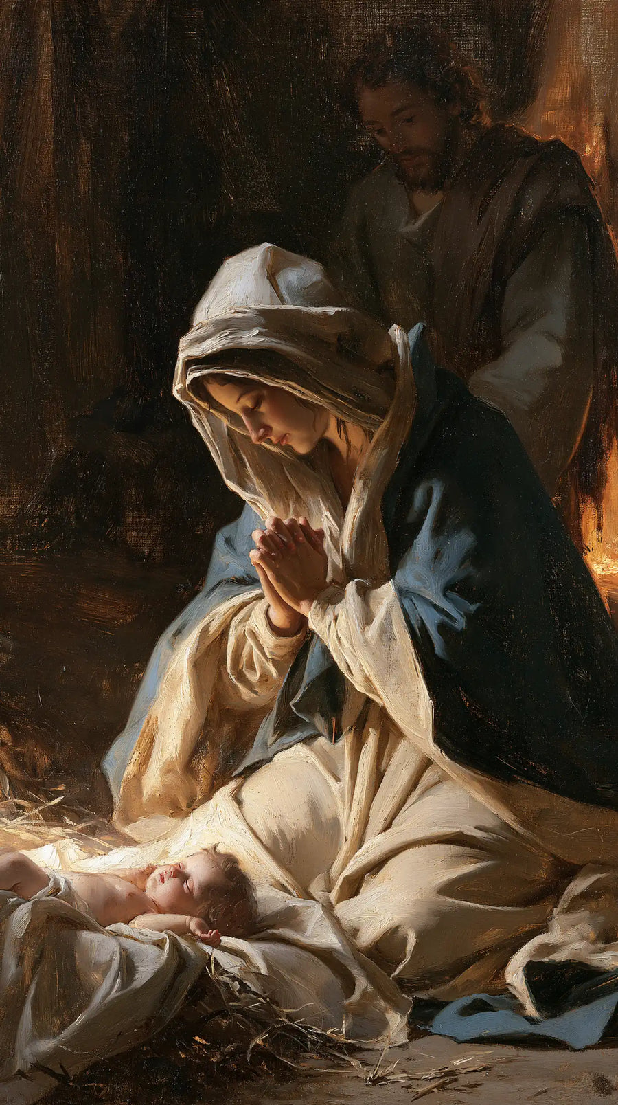 The Nativity - Mary Adoring the Christ Child · Portrait n° 1