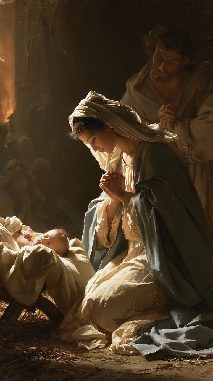 The Nativity - Mary Adoring the Christ Child · Portrait n° 11