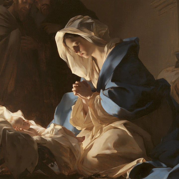 The Nativity - Mary Adoring the Christ Child · Square n° 2