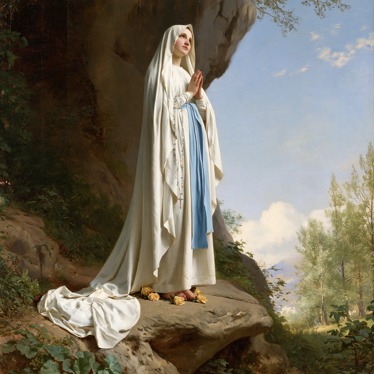 Our Lady of Lourdes – Blue Sash by the Cavern