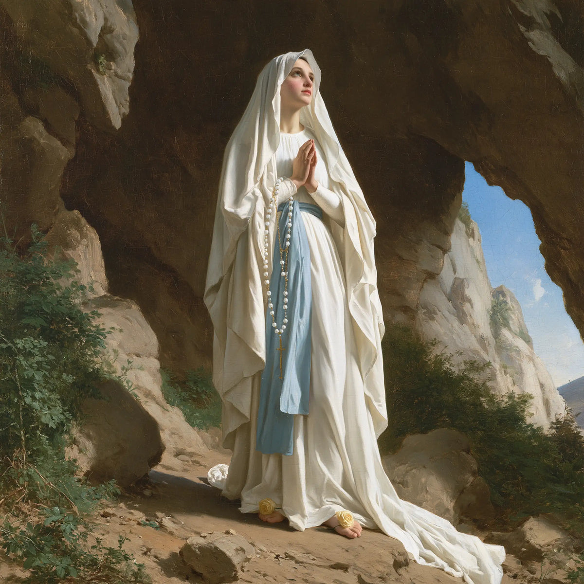 Our Lady of Lourdes – Grotto and Distant Sky
