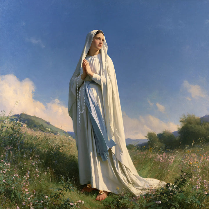 Our Lady of Lourdes – Meadow Under a Blue Sky