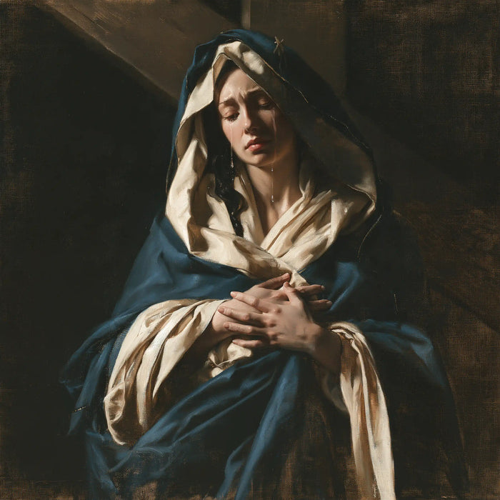 Our Lady of Sorrows — The Vigil in the Faded Blue Mantle