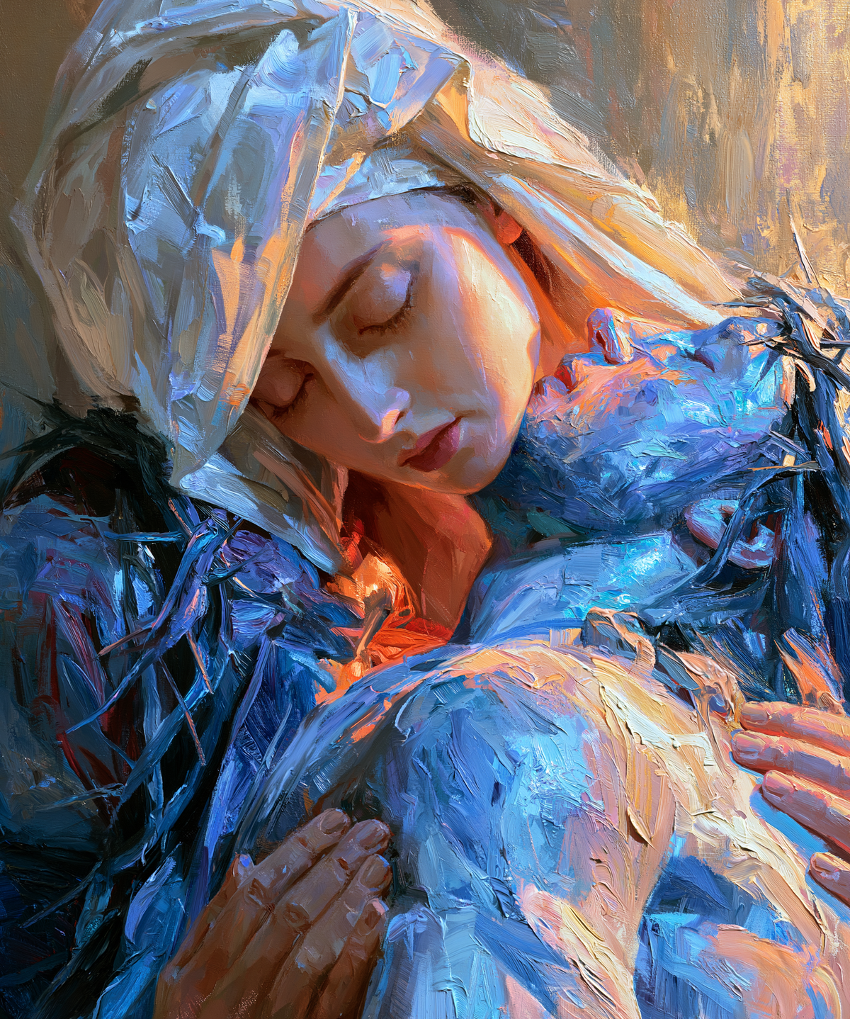 La Pietà - Impressionist · Portrait n° 18 — aperçu de la finition sélectionnée