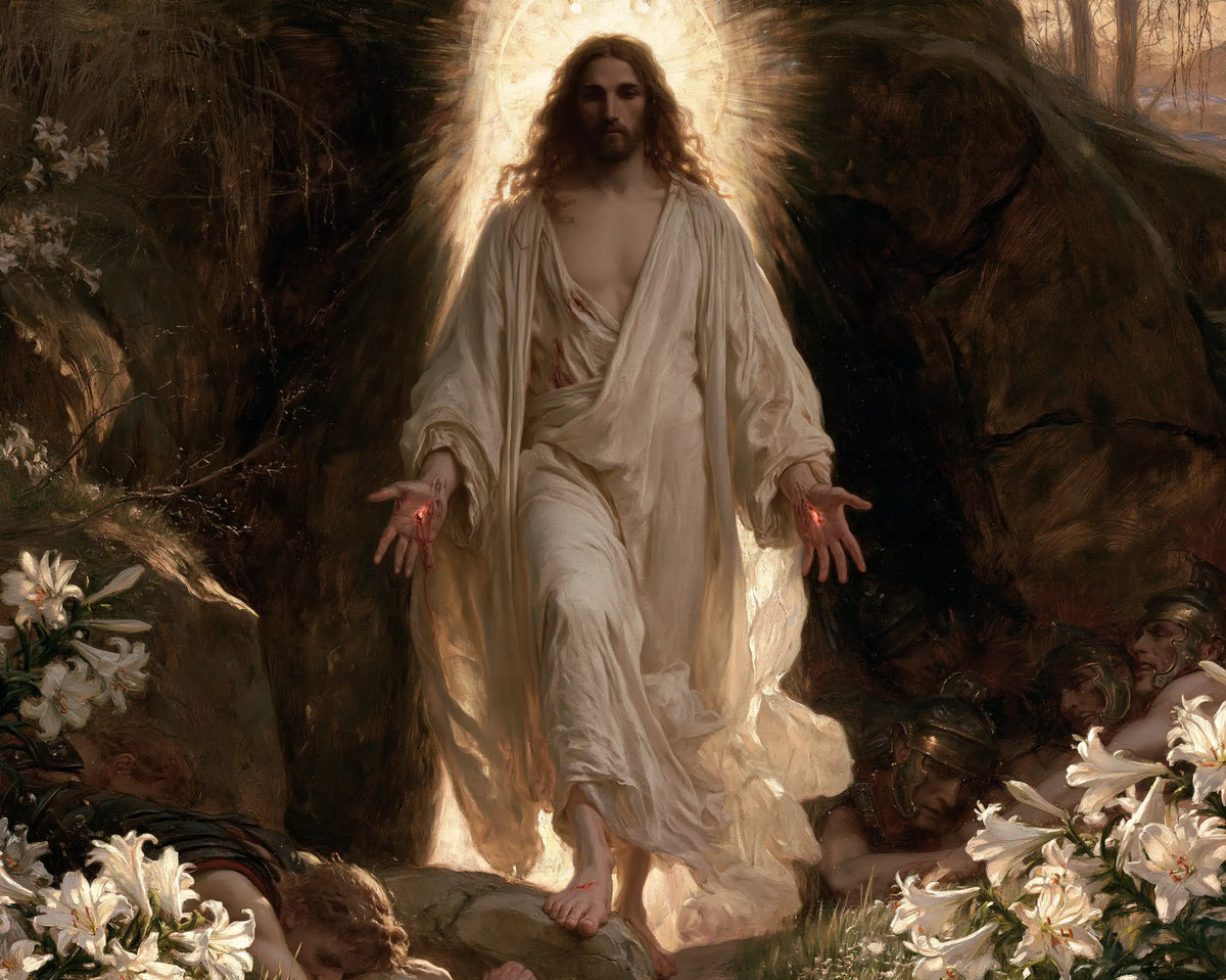 The Resurrection of Jesus Christ — Hands Offered to the Threshold Flowers