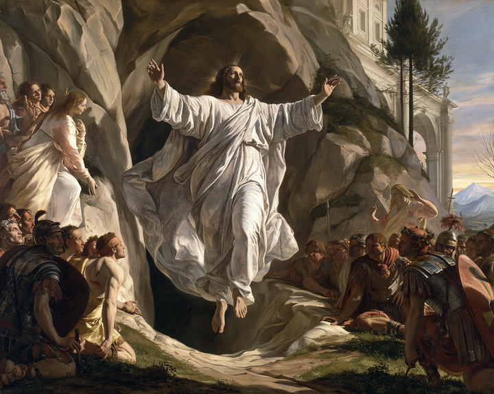 The Resurrection of Jesus Christ — Drapery within the Stone Niche