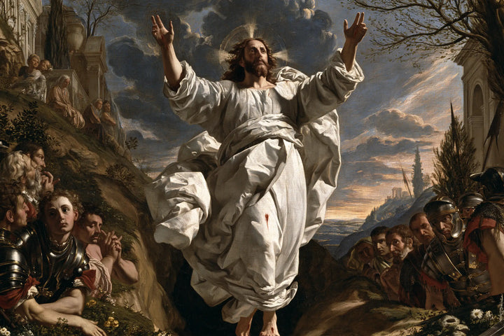 The Resurrection of Jesus Christ — White beneath Deep Clouds
