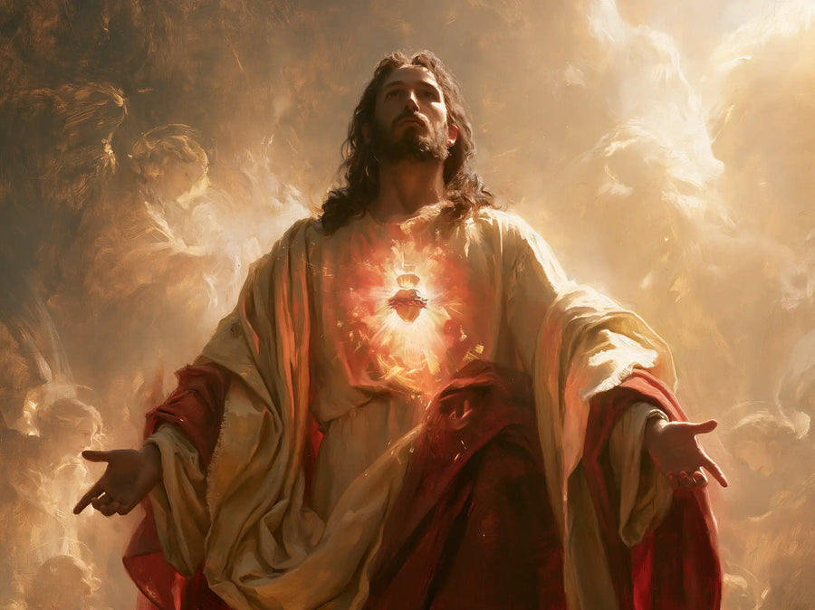Sacred Heart of Jesus - Jesus as Divine Light · Landscape n° 7