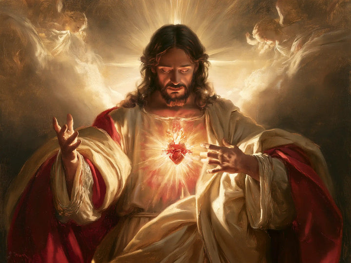 The Sacred Heart of Jesus — The Gaze Within the Radiant Hearth