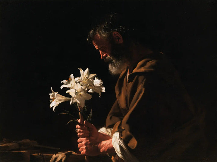 Saint Joseph – Caravaggio Tenebrism · Landscape no. 2