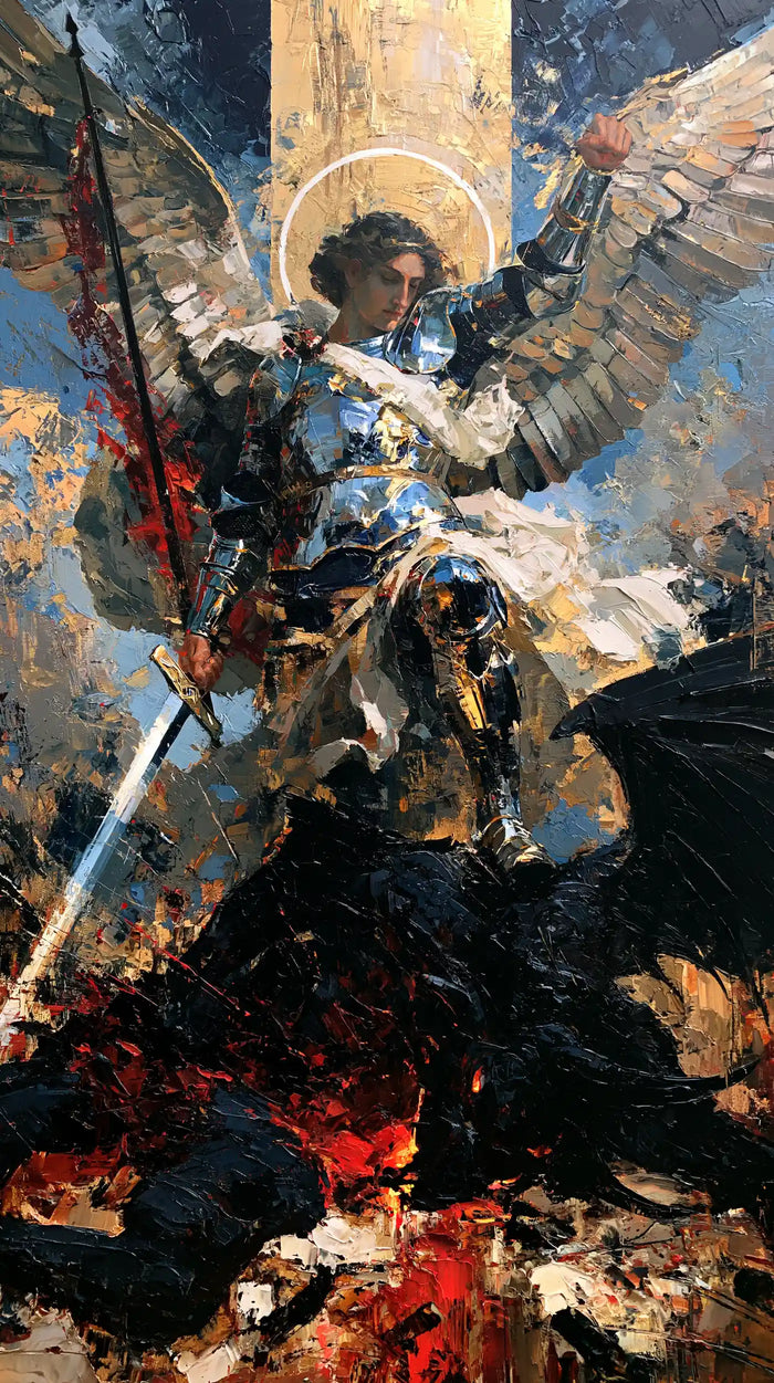 Saint Michael the Archangel – Expressionist · Portrait no. 8