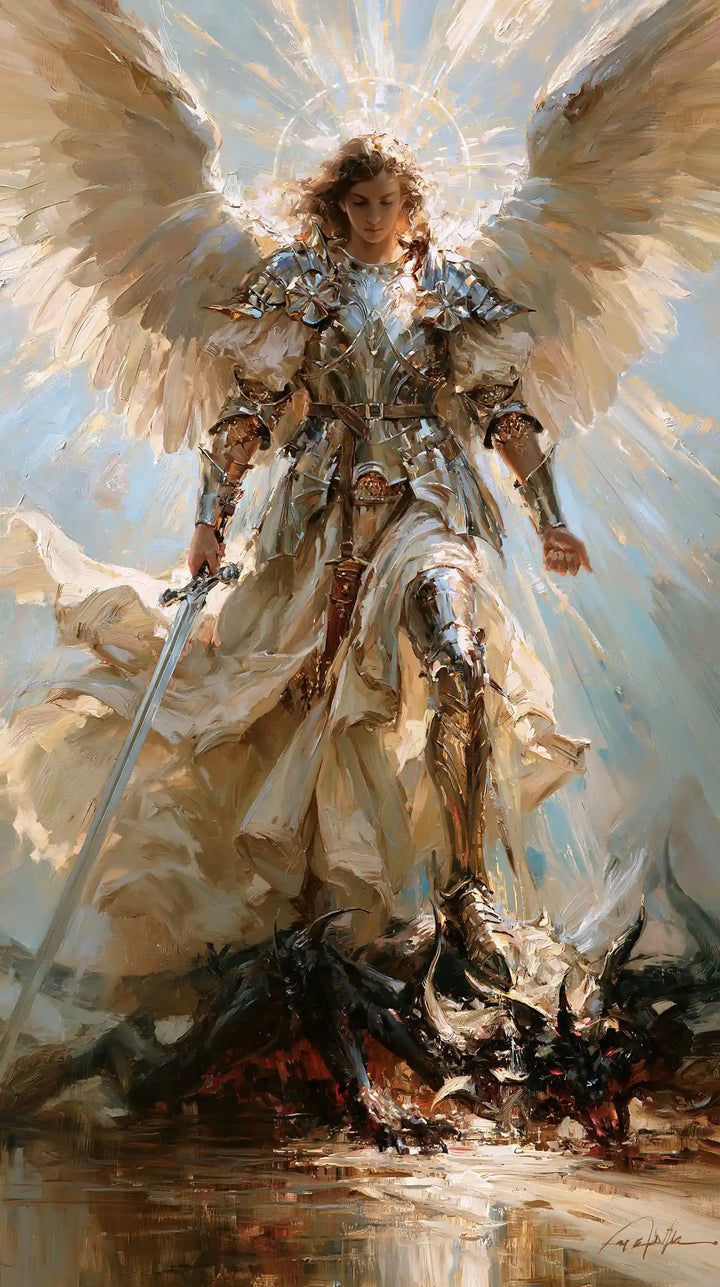 Saint Michael the Archangel – Impressionist · Portrait no. 6