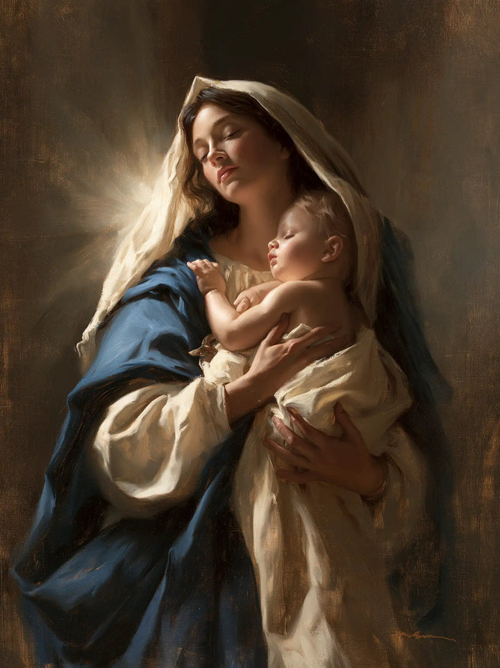 The Virgin and Child — The Little Gesture Towards the Face’s Light
