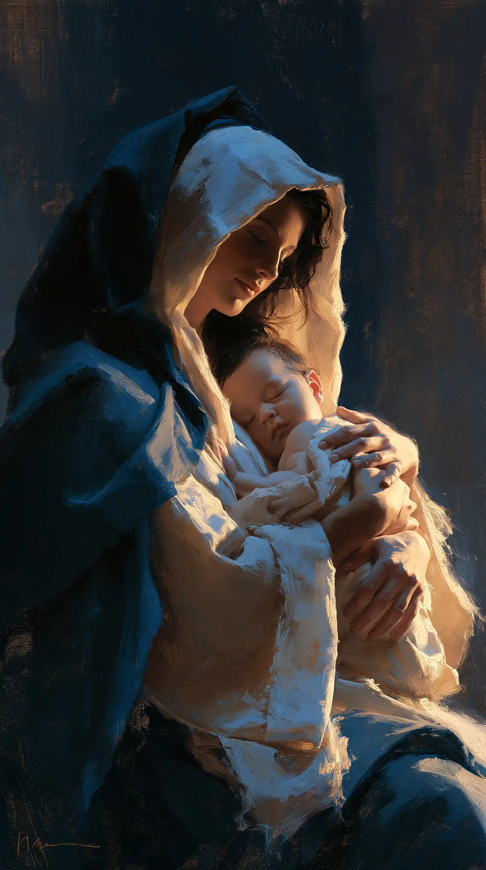 The Virgin and Child — The Vigil with Light-Edged Swaddling