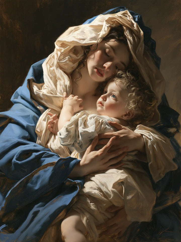 Virgin Mary and Child Jesus - Theatrical Baroque · Portrait n° 23
