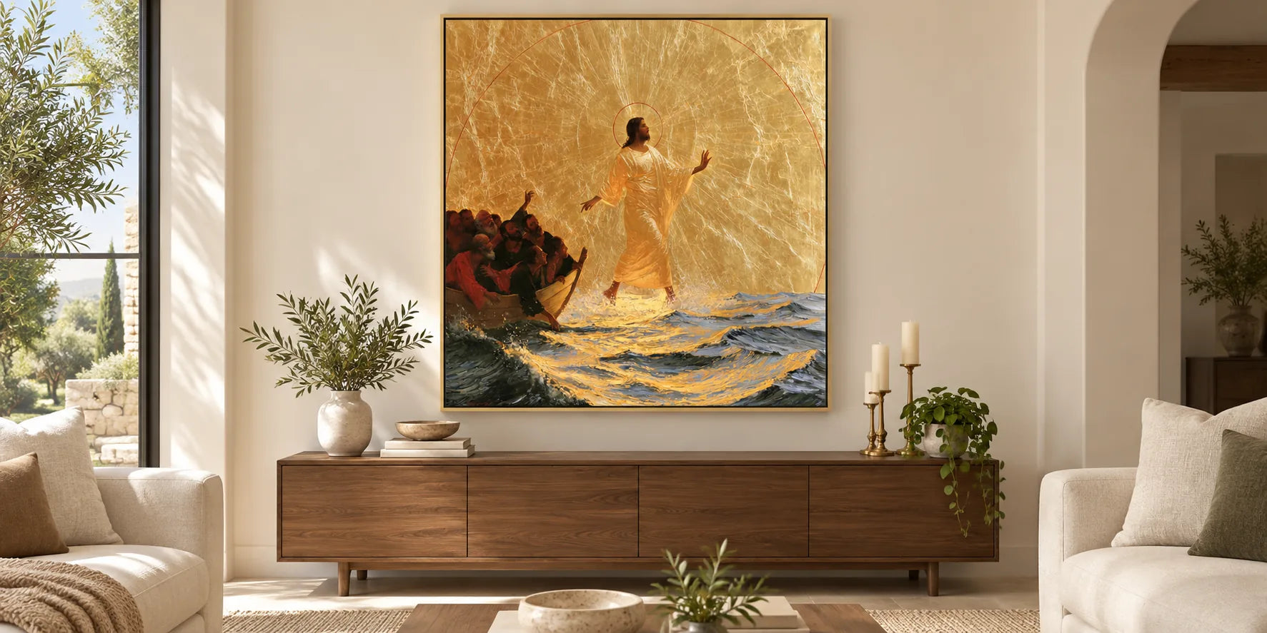 Jesus Walking on Water - Contemporary Byzantine